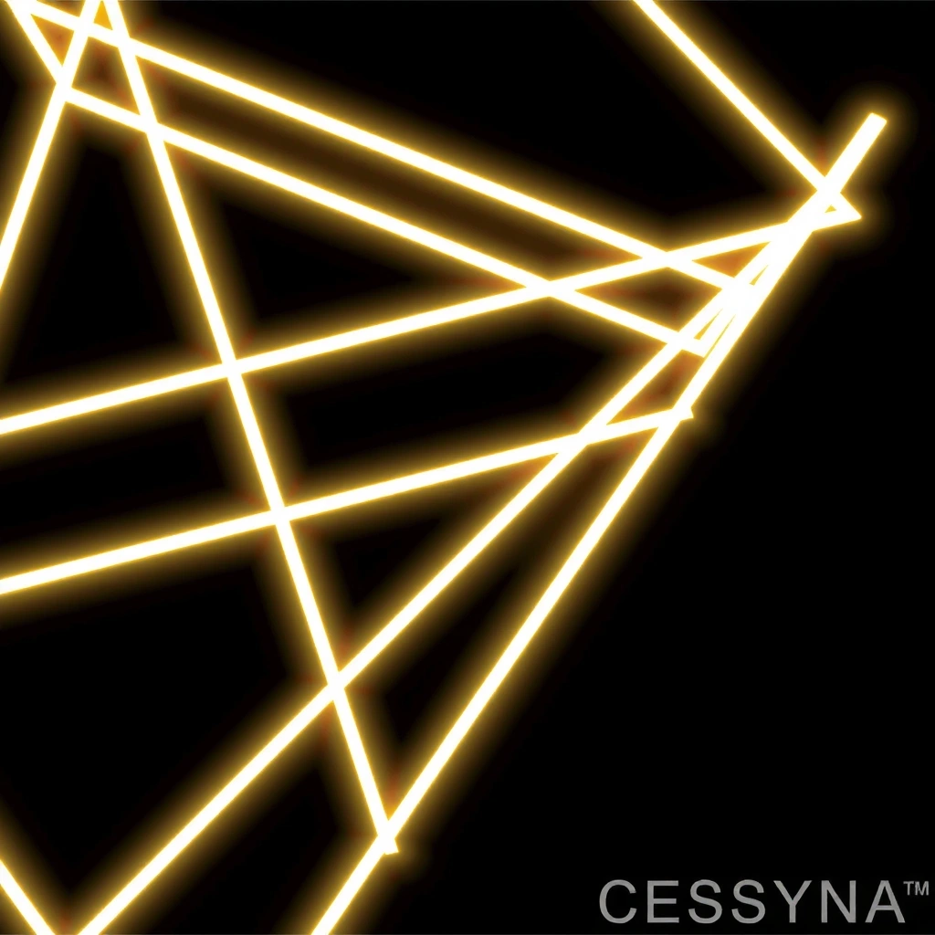 Abstract neon geometry